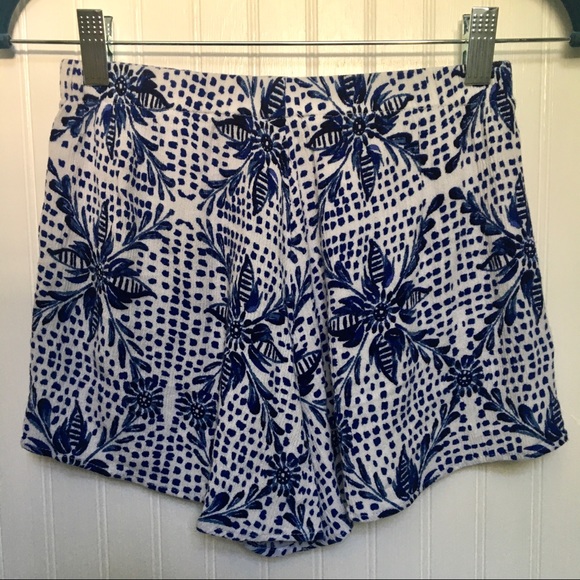 SMYM Mumu Blue & White Shorts XS - Picture 2 of 6